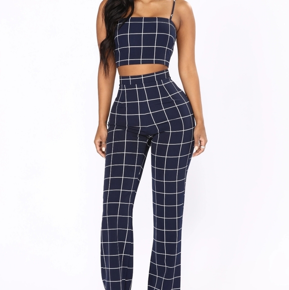 Fashion Nova 2 Piece Pant Set - Picture 2 of 9